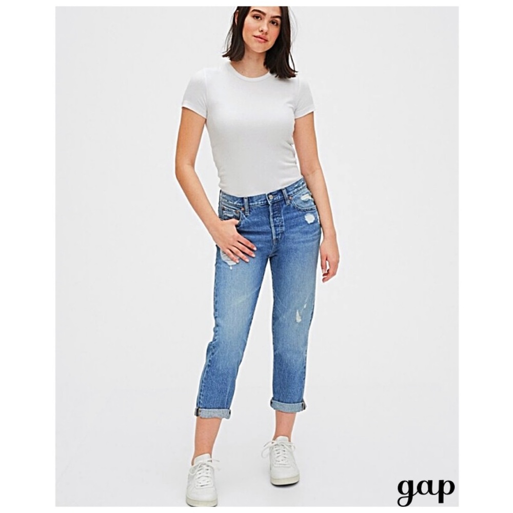 ♥️ GAP Boyfriend Jeans Slouchy/Laid-Back Fit Flattering on Every Size! NWTS-$100 - Picture 4 of 7